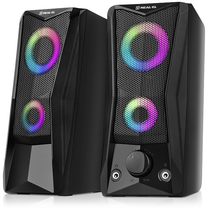 Акустична система REAL-EL S-107 Black