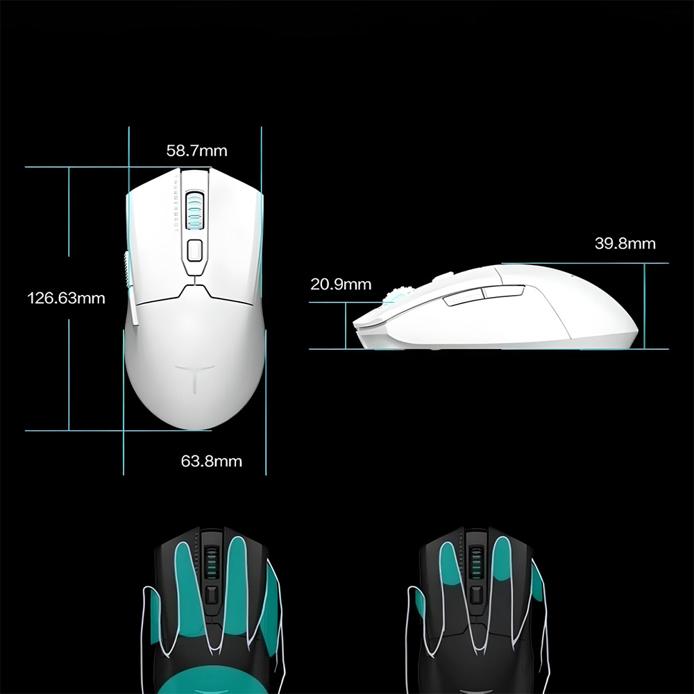 Миша ігрова THUNDEROBOT ML602 SE Dual Mode White