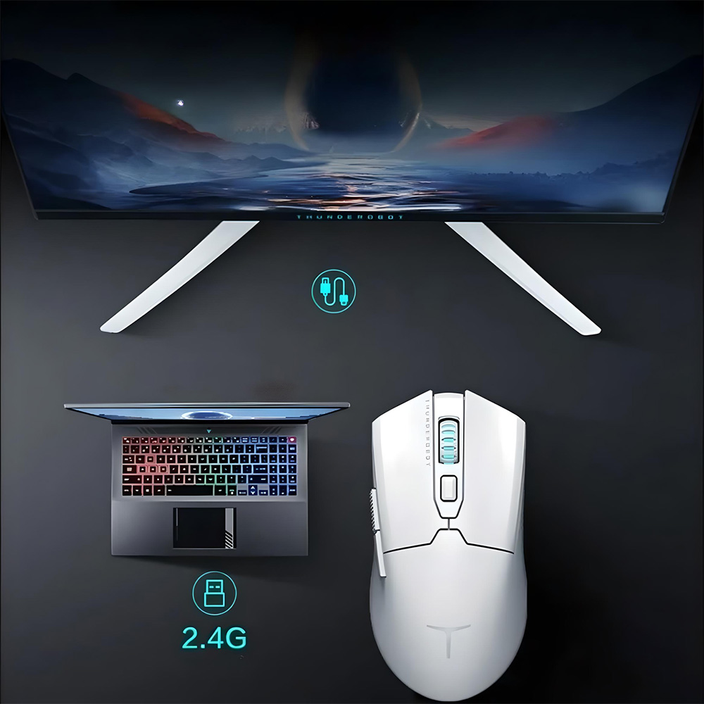Миша ігрова THUNDEROBOT ML602 SE Dual Mode White
