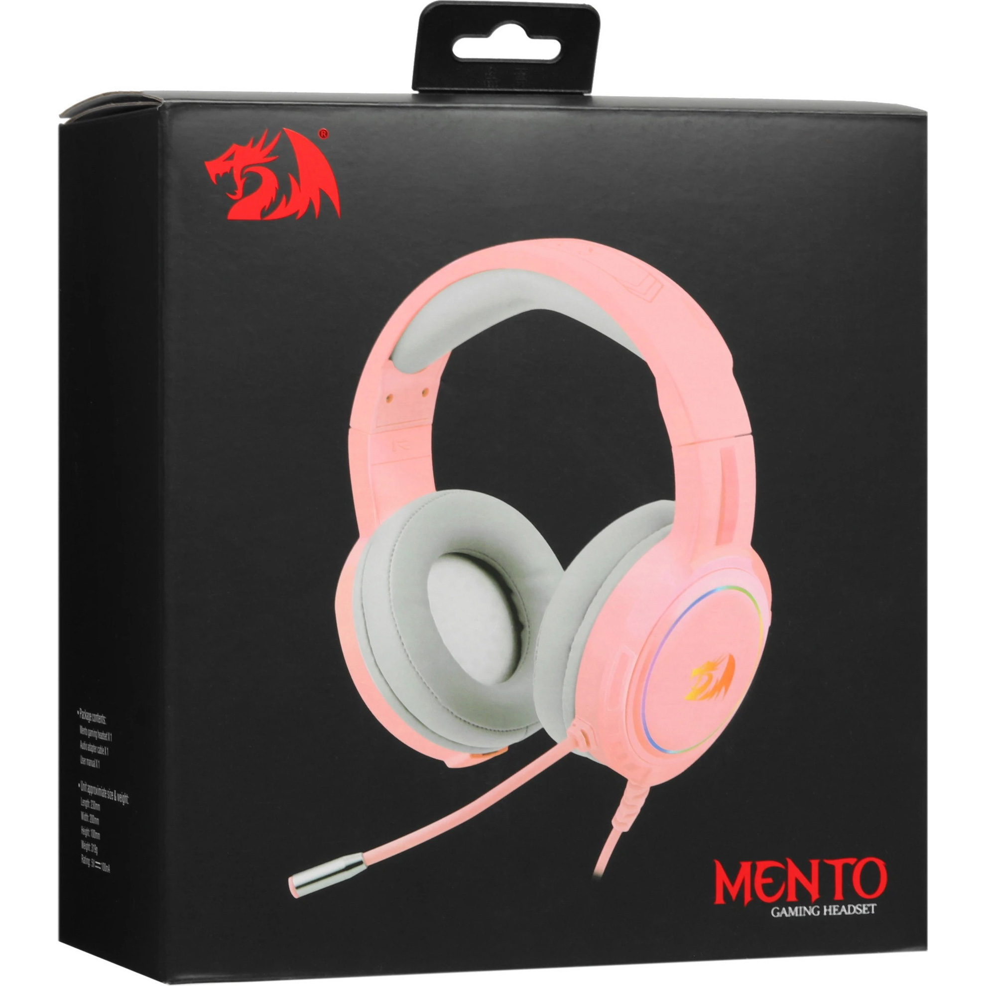 Навушники геймерскі REDRAGON Mento Pink (71763)