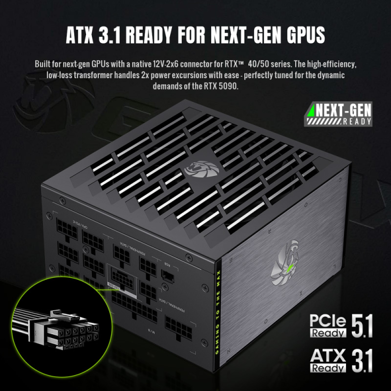 Блок живлення 1000W GAMEMAX Lion Core 1000P