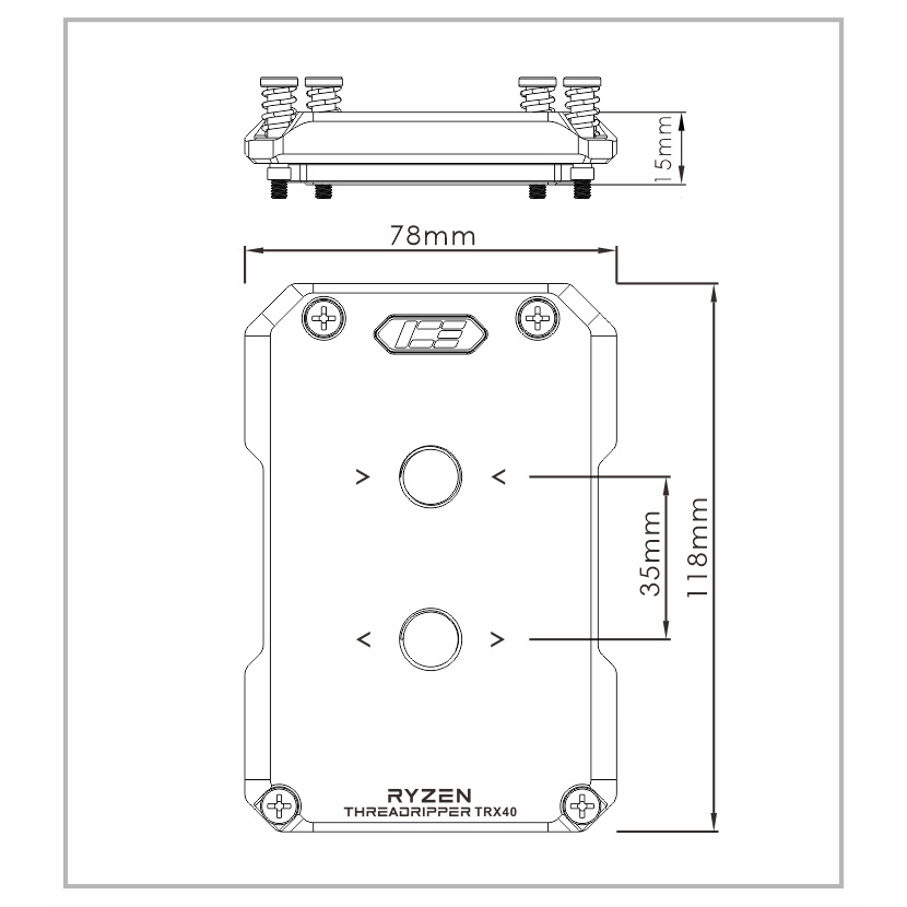 Водоблок ICEMANCOOLER ICE-TRX40