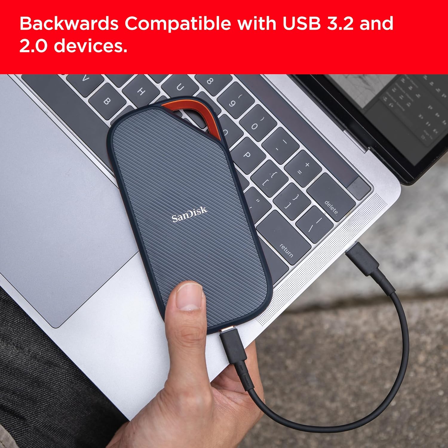 Портативний SSD диск SANDISK Extreme Pro 2TB USB4 (SDSSDE82-2T00-G25)