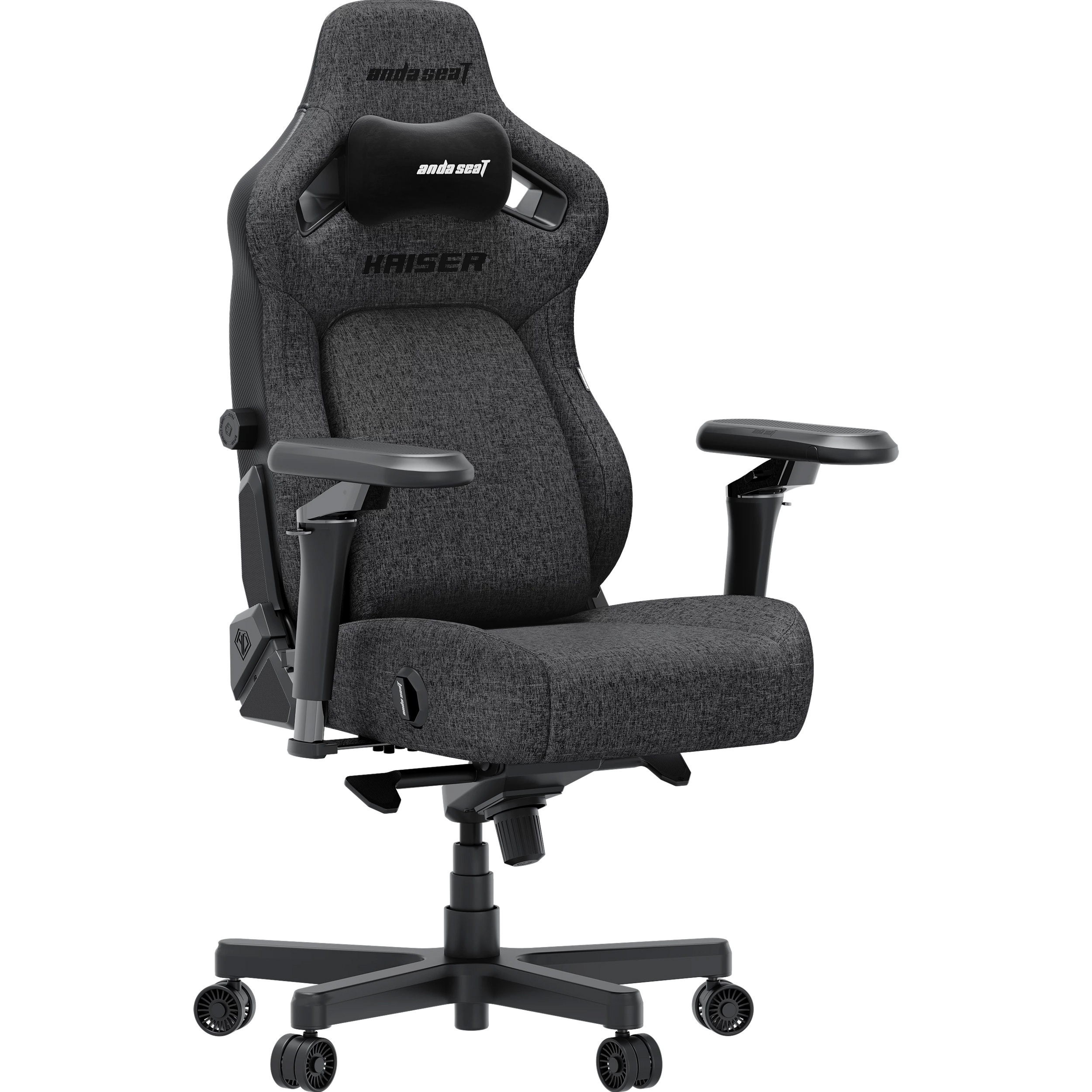 Крісло геймерське ANDA SEAT Kaiser 4 V2 XL Dark Gray Fabric