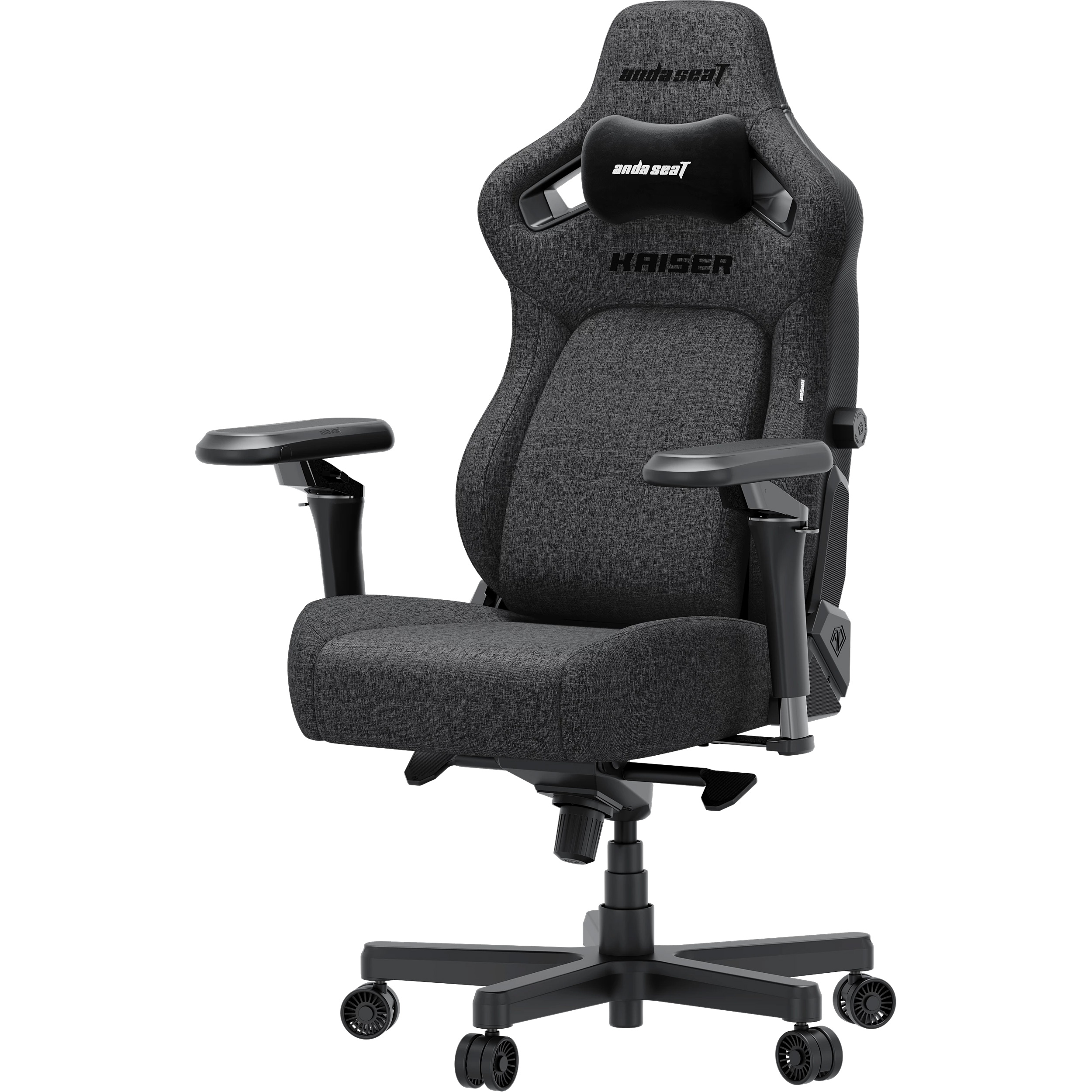 Крісло геймерське ANDA SEAT Kaiser 4 V2 XL Dark Gray Fabric