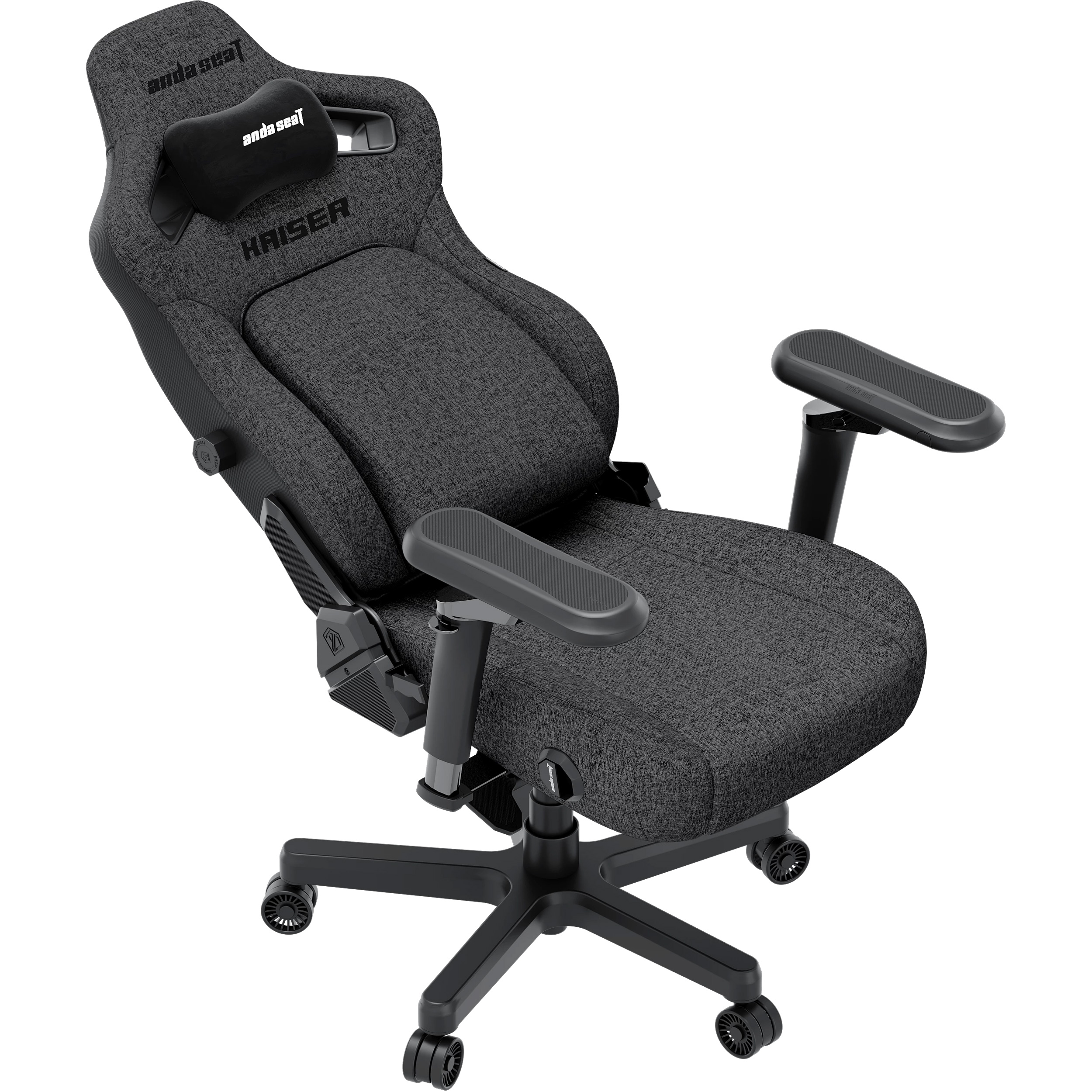 Крісло геймерське ANDA SEAT Kaiser 4 V2 XL Dark Gray Fabric