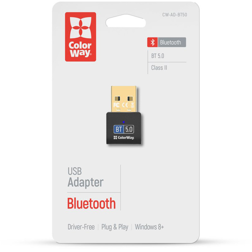 Bluetooth адаптер COLORWAY CW-AD-BT50