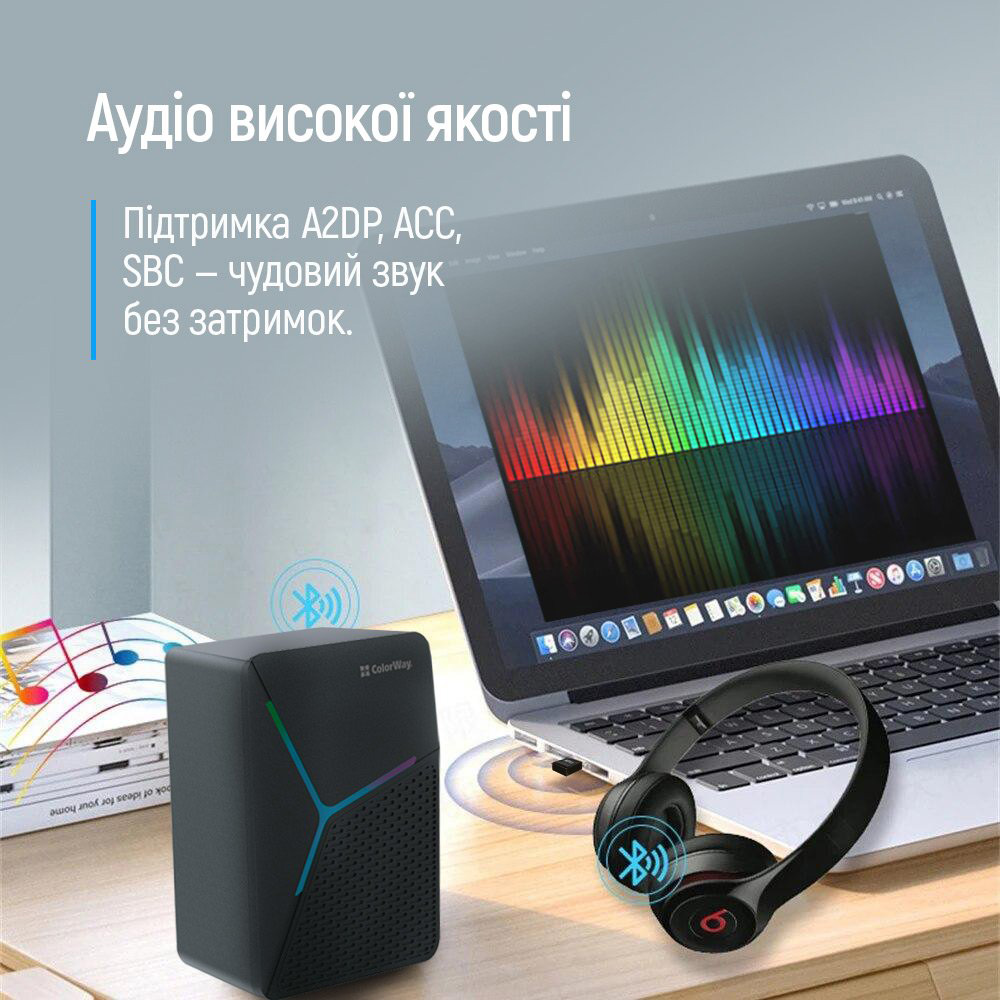 Bluetooth адаптер COLORWAY CW-AD-BT50