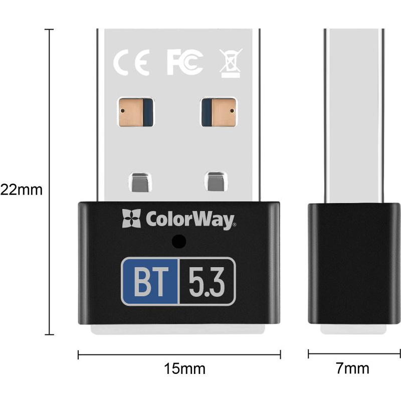 Bluetooth адаптер COLORWAY CW-AD-BT53