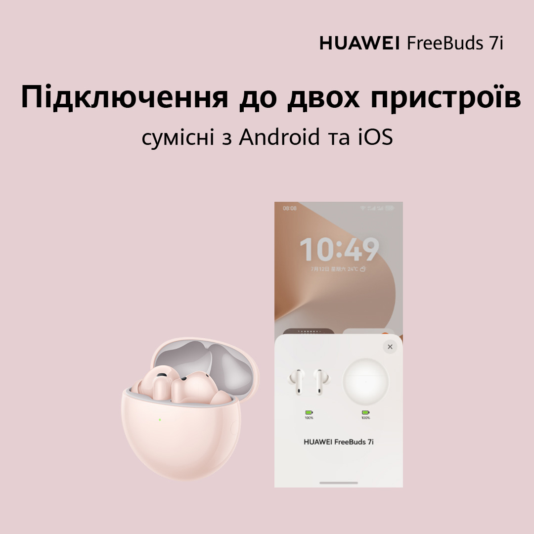 Навушники HUAWEI FreeBuds 7i Black (55038459)