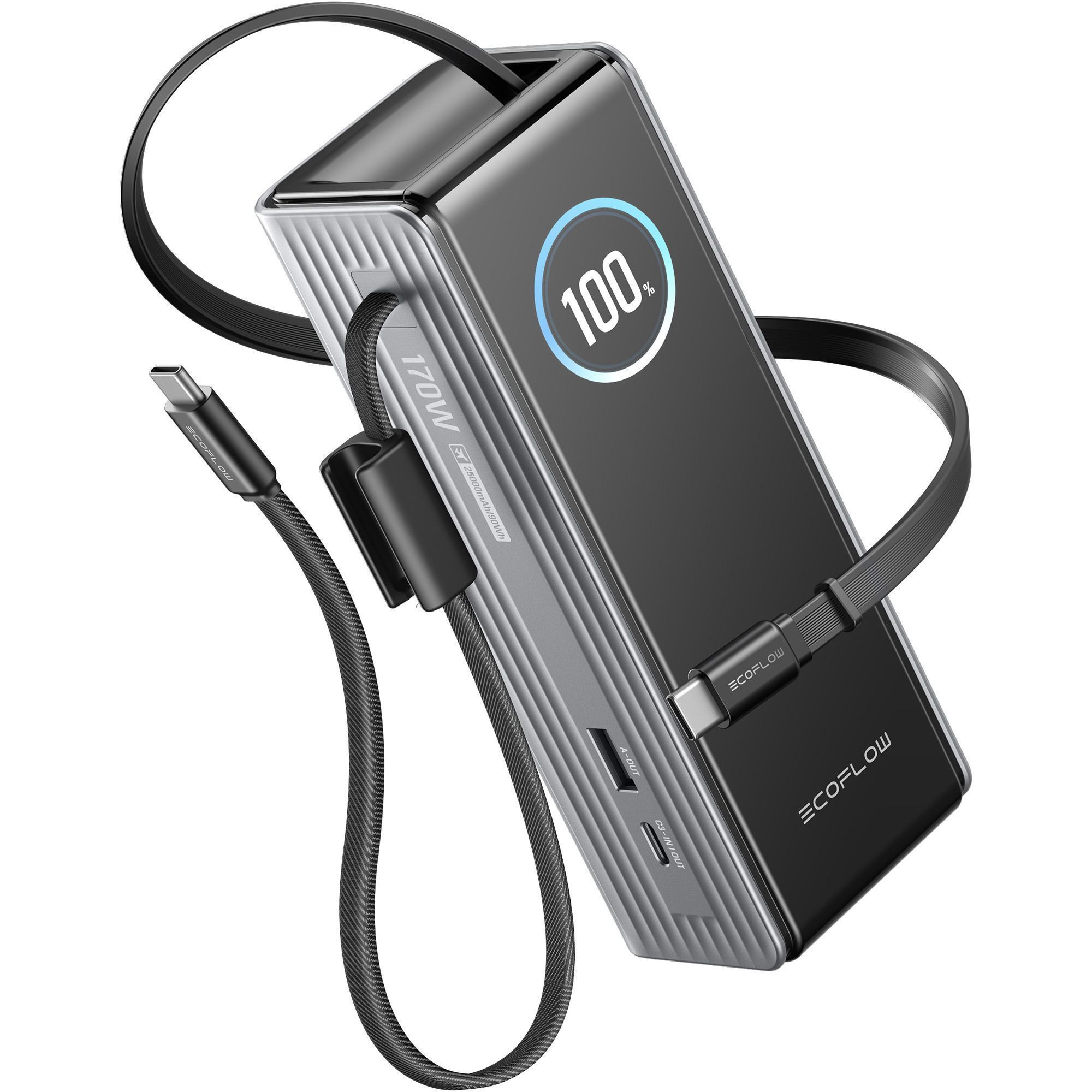 Повербанк ECOFLOW Rapid 100W 25000mAh Silver
