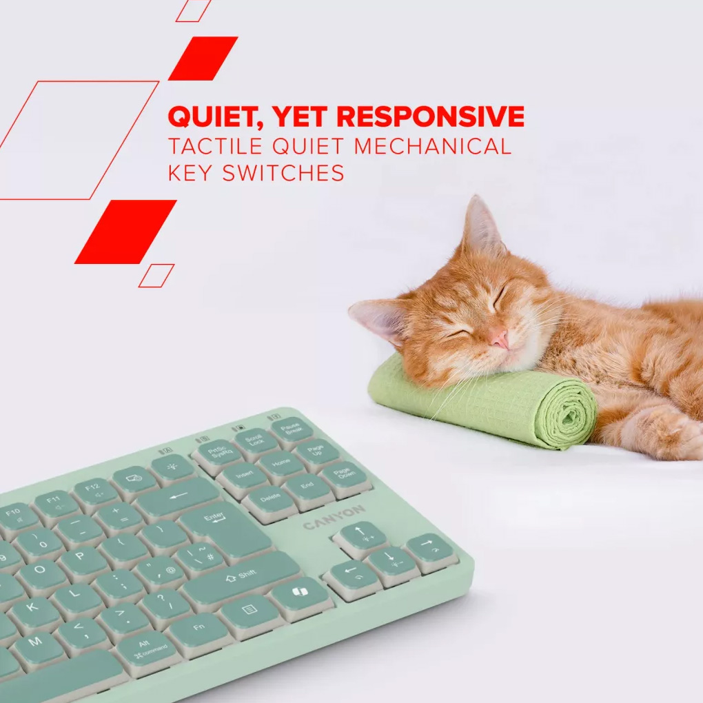 Клавіатура CANYON OnType 10 Green (CNS-HKB10GR)