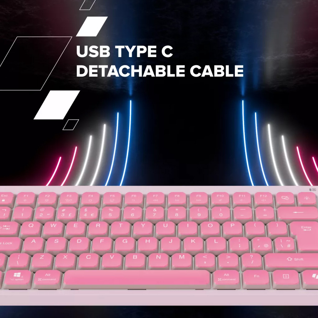 Клавіатура CANYON OnType 10 Pink (CNS-HKB10P)