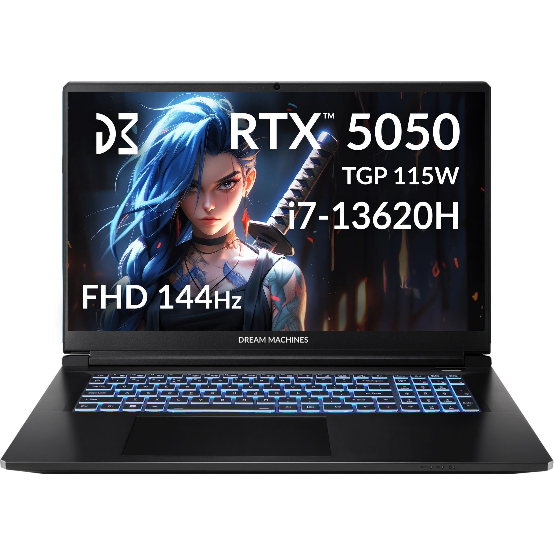 Ноутбук DREAM MACHINES RG5050-17 Black (RG5050-17UA28)