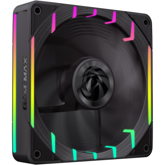 Вентилятор GAMEMAX Tornado T12 ARGB Reverse Black (TORNADO T12 ARGB-R)