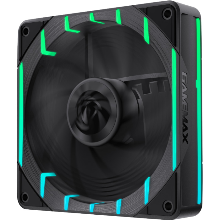 Вентилятор GAMEMAX Tornado T12 ARGB Reverse Black (TORNADO T12 ARGB-R)