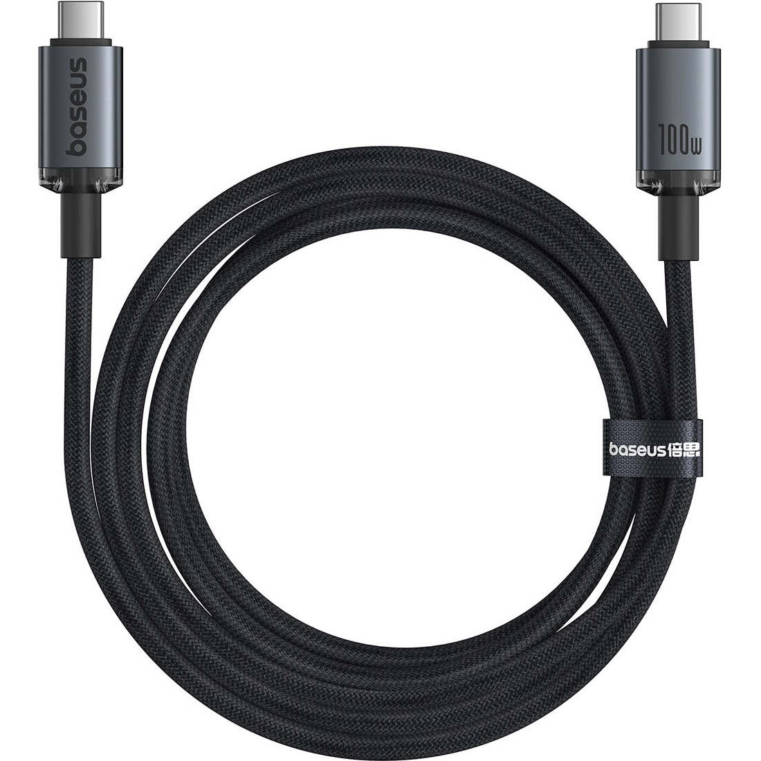 Кабель BASEUS Crystal Shine USB3.2 Full-Featured Fast Charging Data Cable USB-C to USB-C 100W 1.5м Black (P10318204111-00)