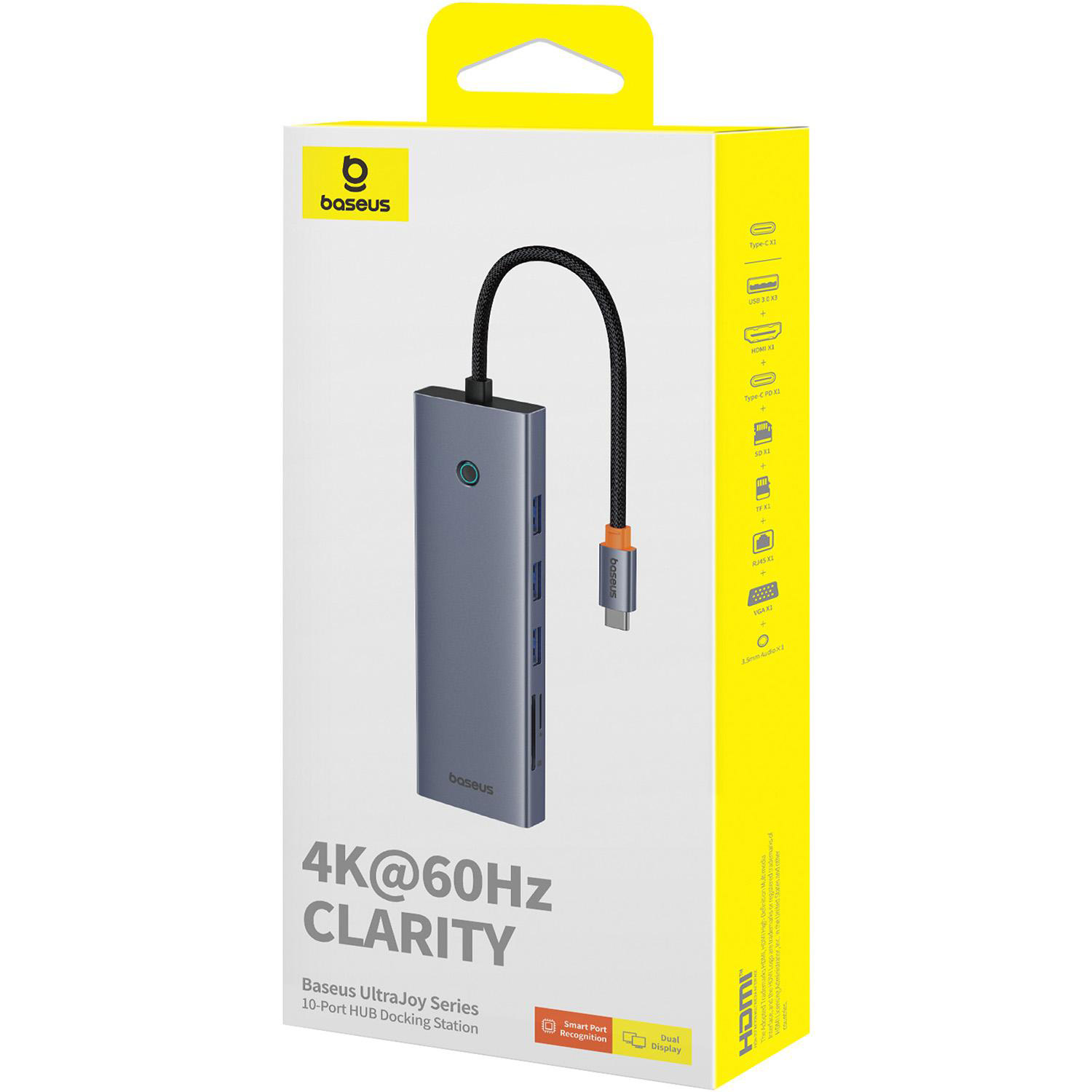 Порт-репликатор BASEUS UltraJoy Series USB-C 10-Port Hub Docking Station (B0005280C811-00)