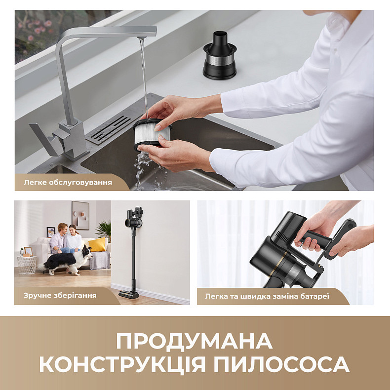 Пилосос DREAME R10s Pro Black (VZV23A)