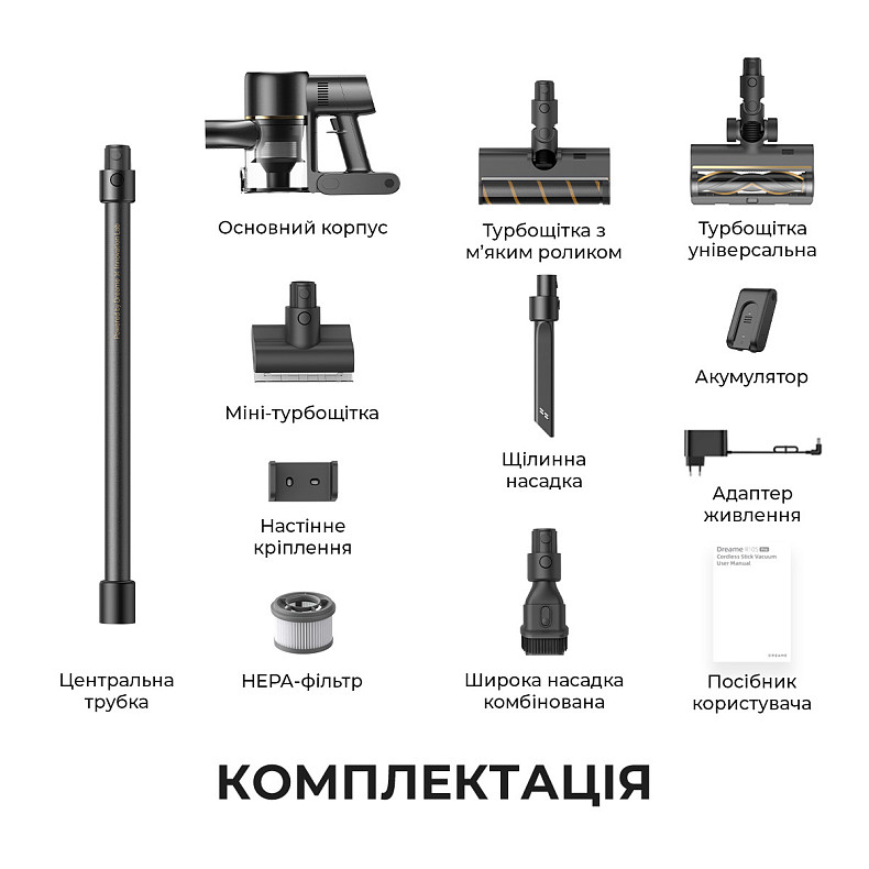 Пилосос DREAME R10s Pro Black (VZV23A)