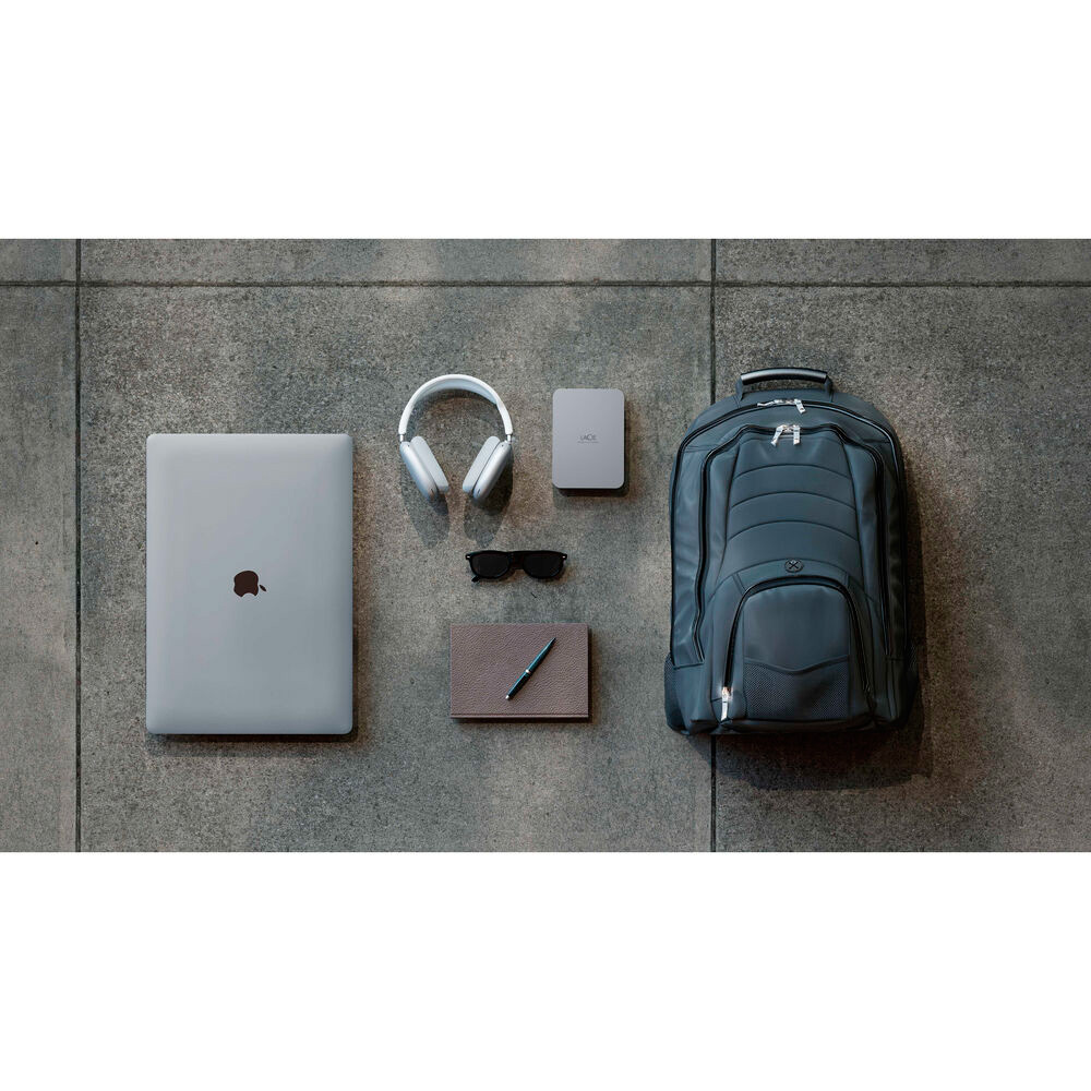 Портативний жорсткий диск LACIE Mobile Drive 3.2 5TB USB3.2 Moon Silver (STLP5000400)