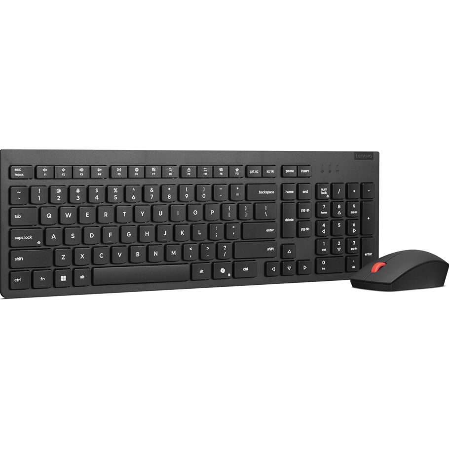 Комплект беспроводной LENOVO Essential Wireless Keyboard and Mouse Combo Gen2 AI UA Black (4X31R64454)