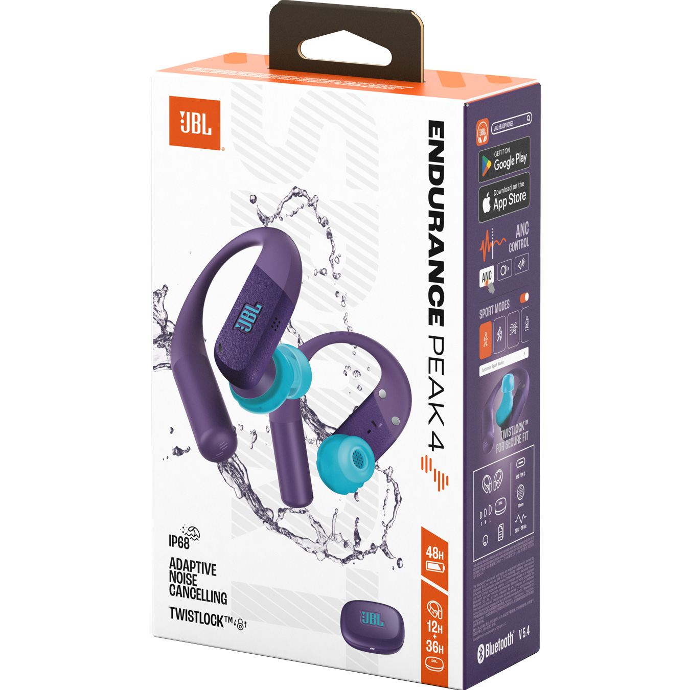 Наушники JBL Endurance Peak 4 Purple