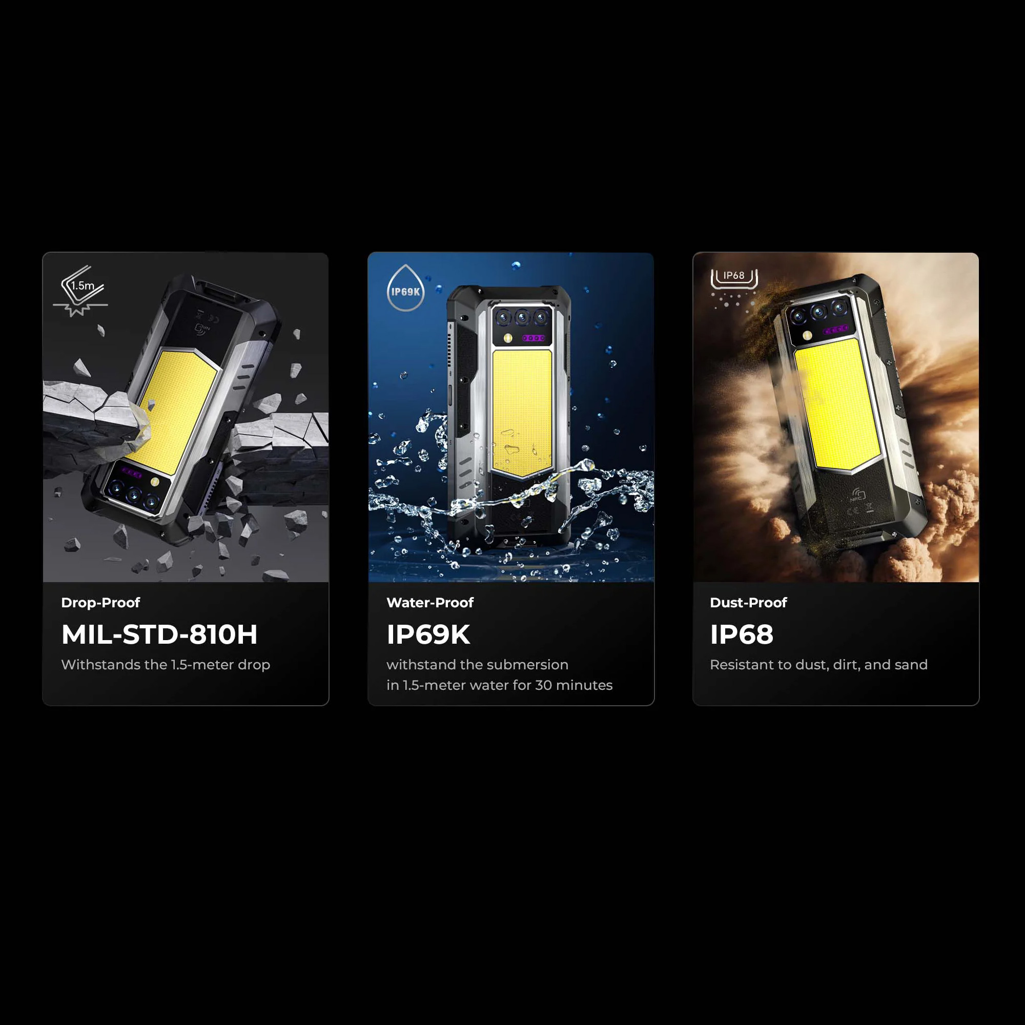 Смартфон OUKITEL WP100 Titan 12/512GB Black (6931940792769)