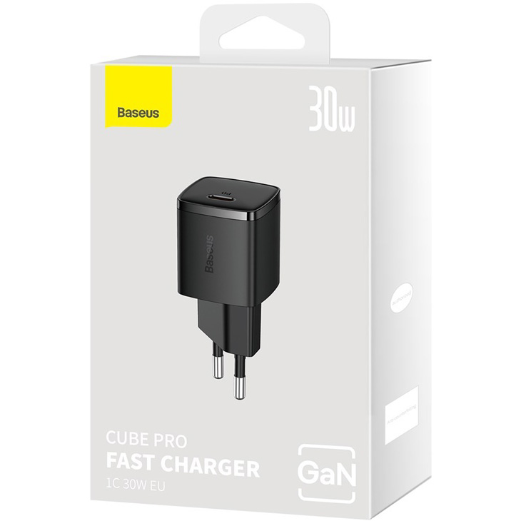 Зарядний пристрій BASEUS Cube Pro Fast Charger 1C 30W Black (CCXF000301)