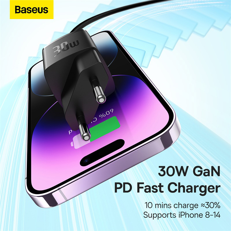 Зарядний пристрій BASEUS Cube Pro Fast Charger 1C 30W White (CCXF000302)