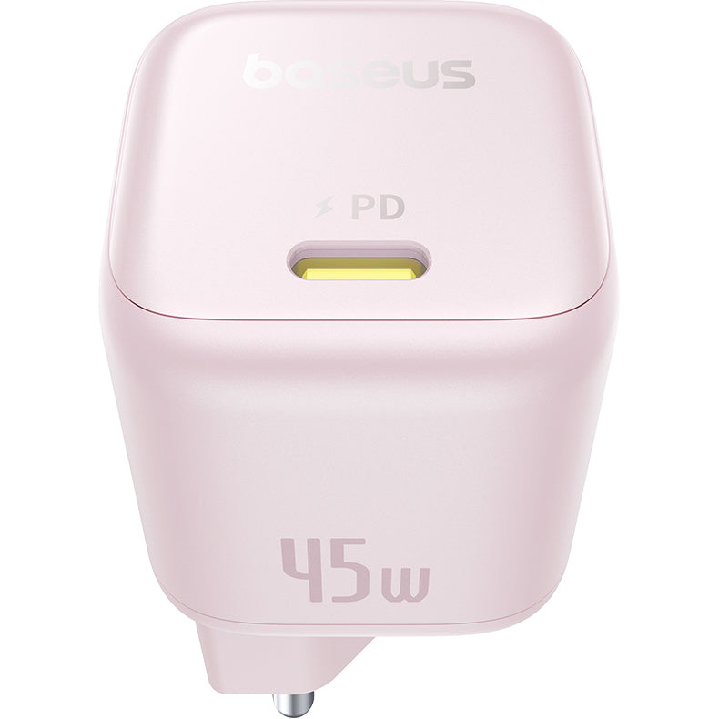 Зарядний пристрій BASEUS PicoGo GaN Fast Charger 1C 45W Pink (P10176800413-00)