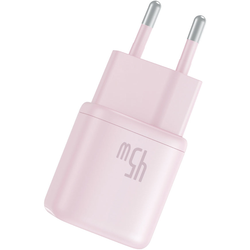 Зарядний пристрій BASEUS PicoGo GaN Fast Charger 1C 45W Pink (P10176800413-00)