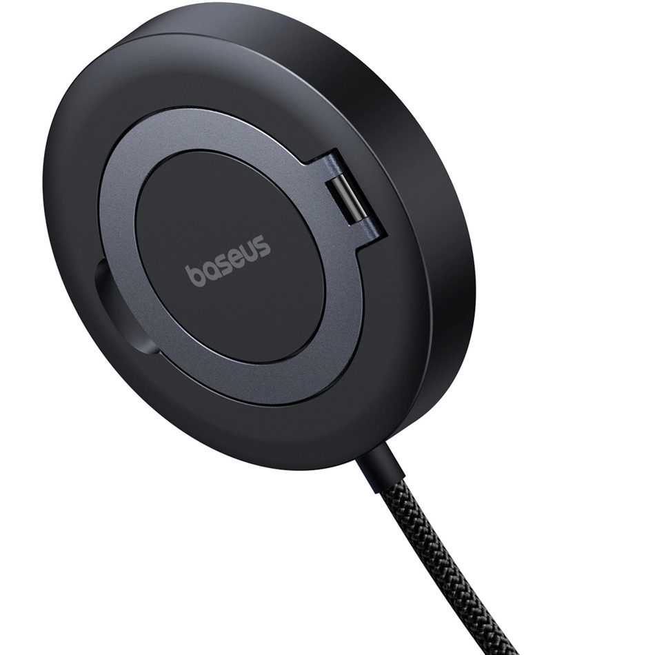 Беспроводное зарядное устройство BASEUS Simple Mini4 Qi2 15W Universal Explorer Edition Cosmic Black (P10273300121-01)