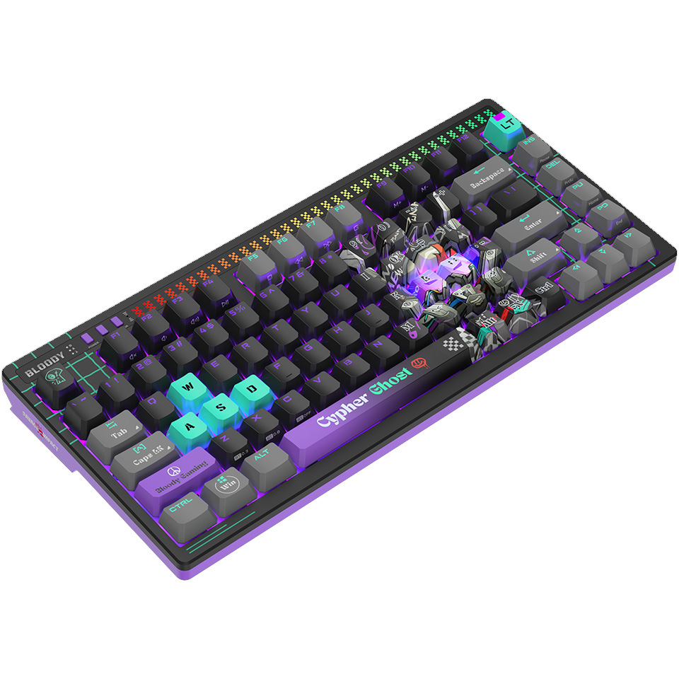 Клавиатура A4TECH BLOODY AT75 Alpha Optical Switch Cypher Ghost