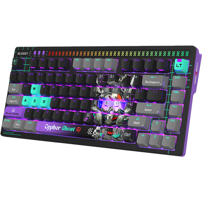 Клавиатура A4TECH BLOODY AT75 Alpha Optical Switch Cypher Ghost