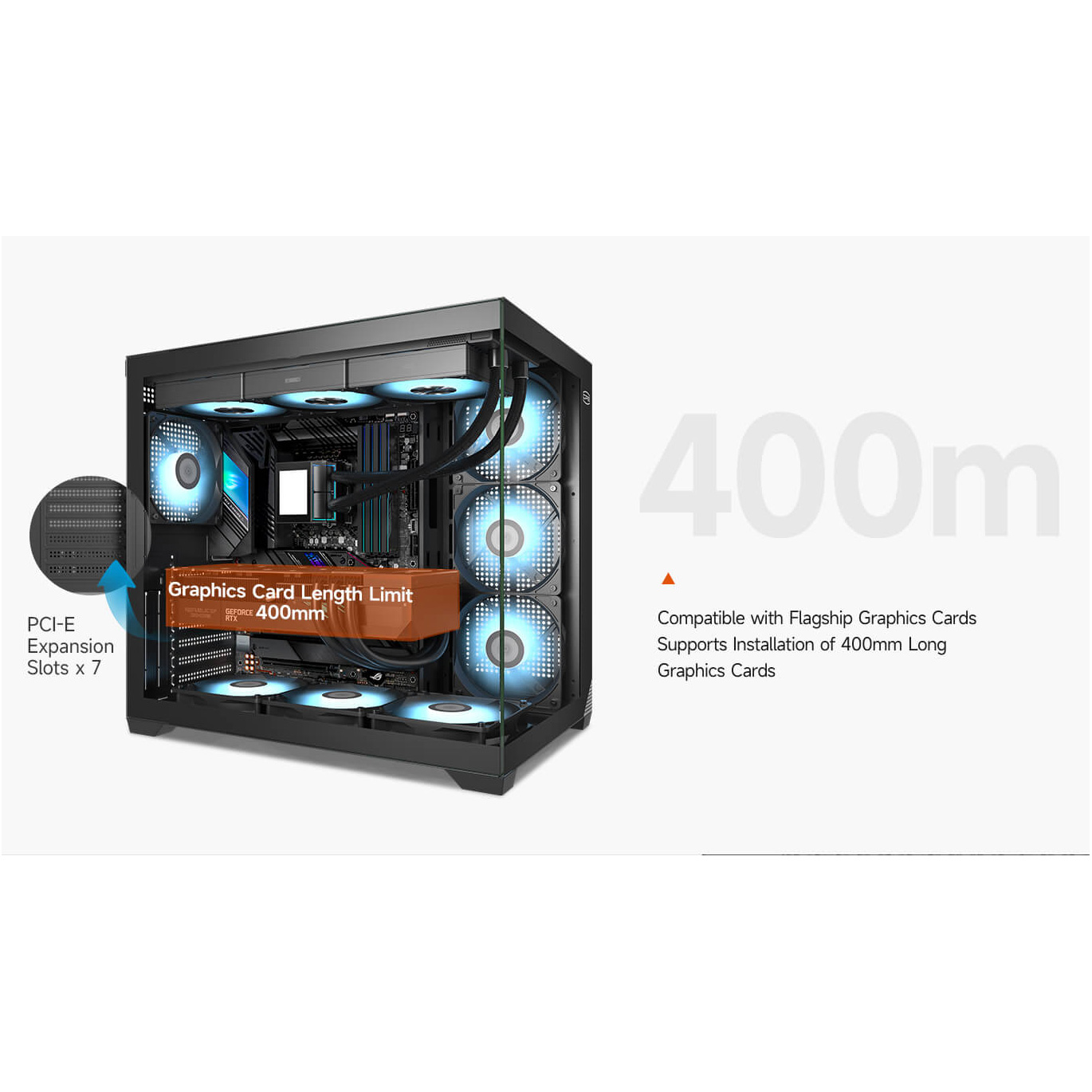Корпус PCCOOLER C3 T700 ARGB Black (C3-T700BKD401-GL)
