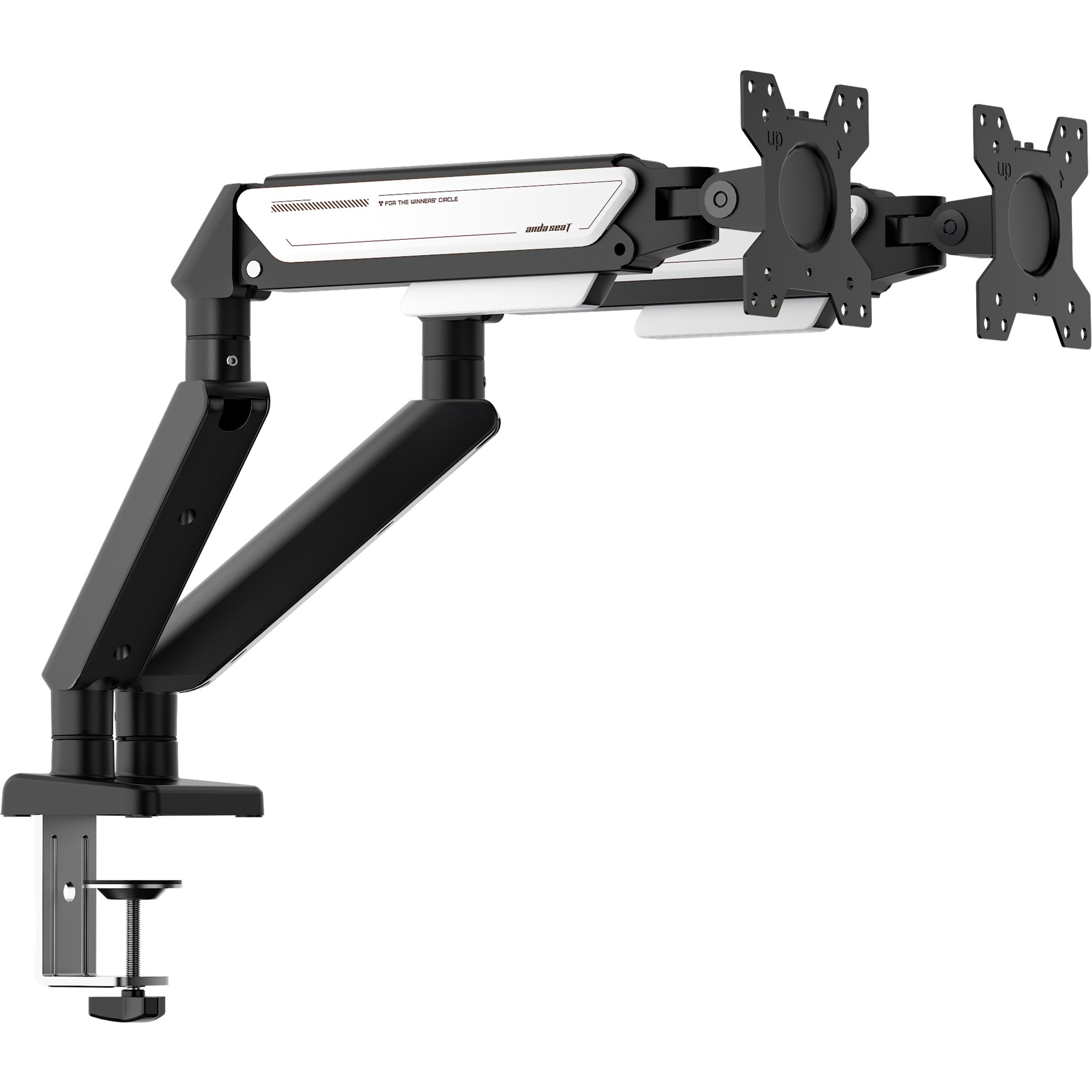 Кріплення настільне для 2-х моніторів ANDA SEAT Stealth II Duo 17"-32" Black/White