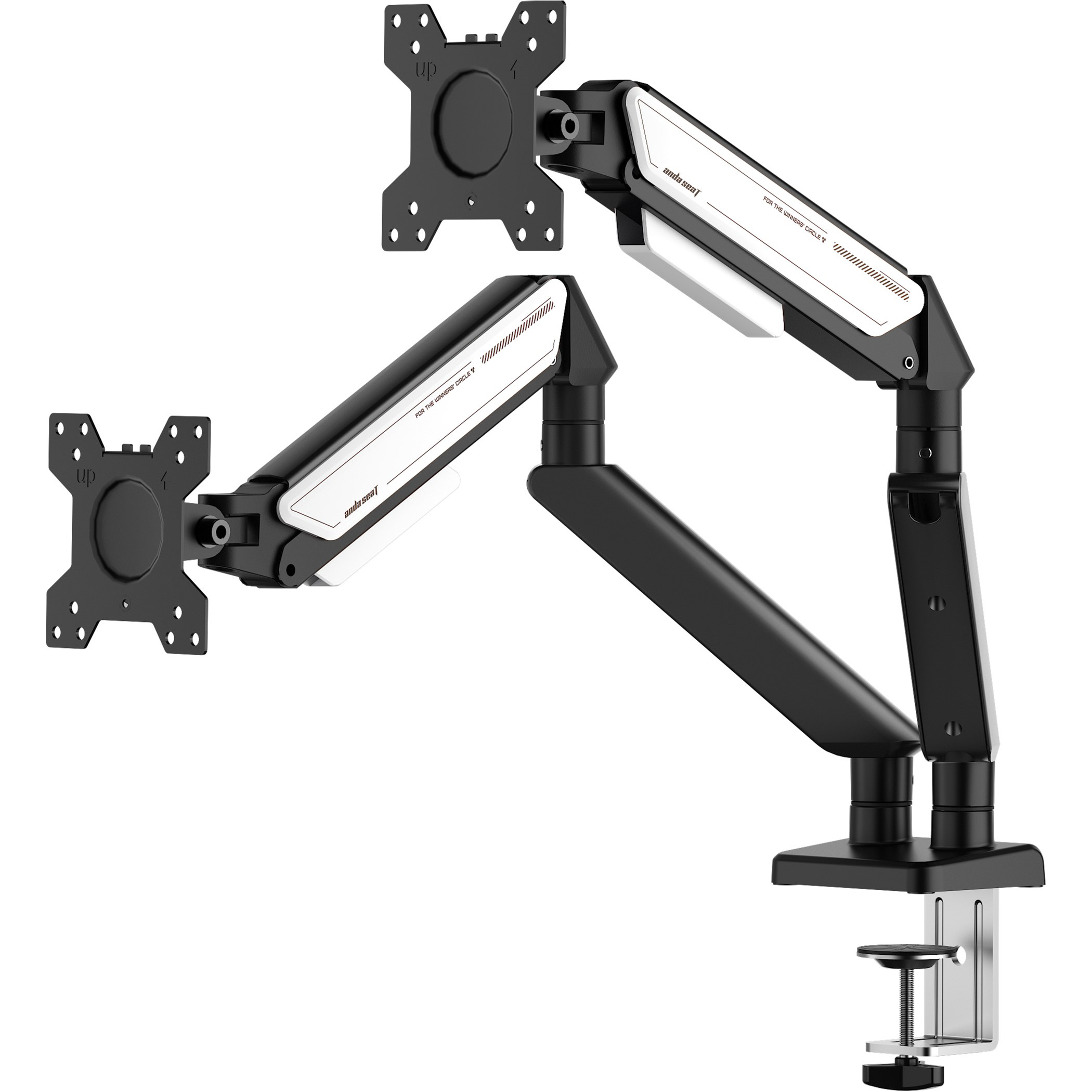 Кріплення настільне для 2-х моніторів ANDA SEAT Stealth II Duo 17"-32" Black/White