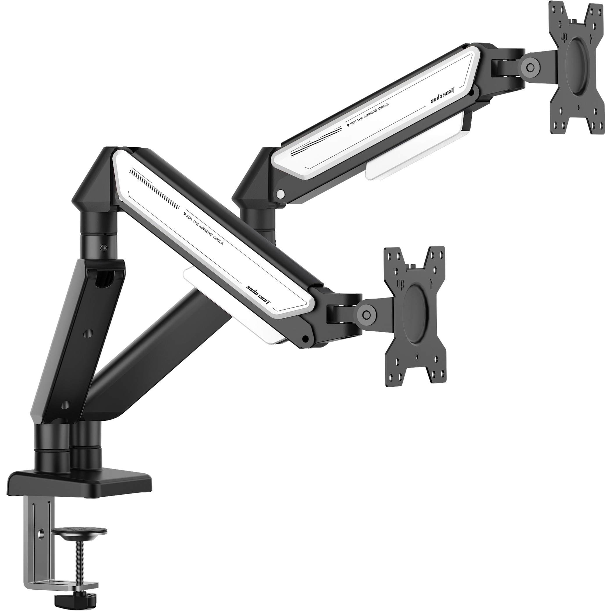 Кріплення настільне для 2-х моніторів ANDA SEAT Stealth II Duo 17"-32" Black/White