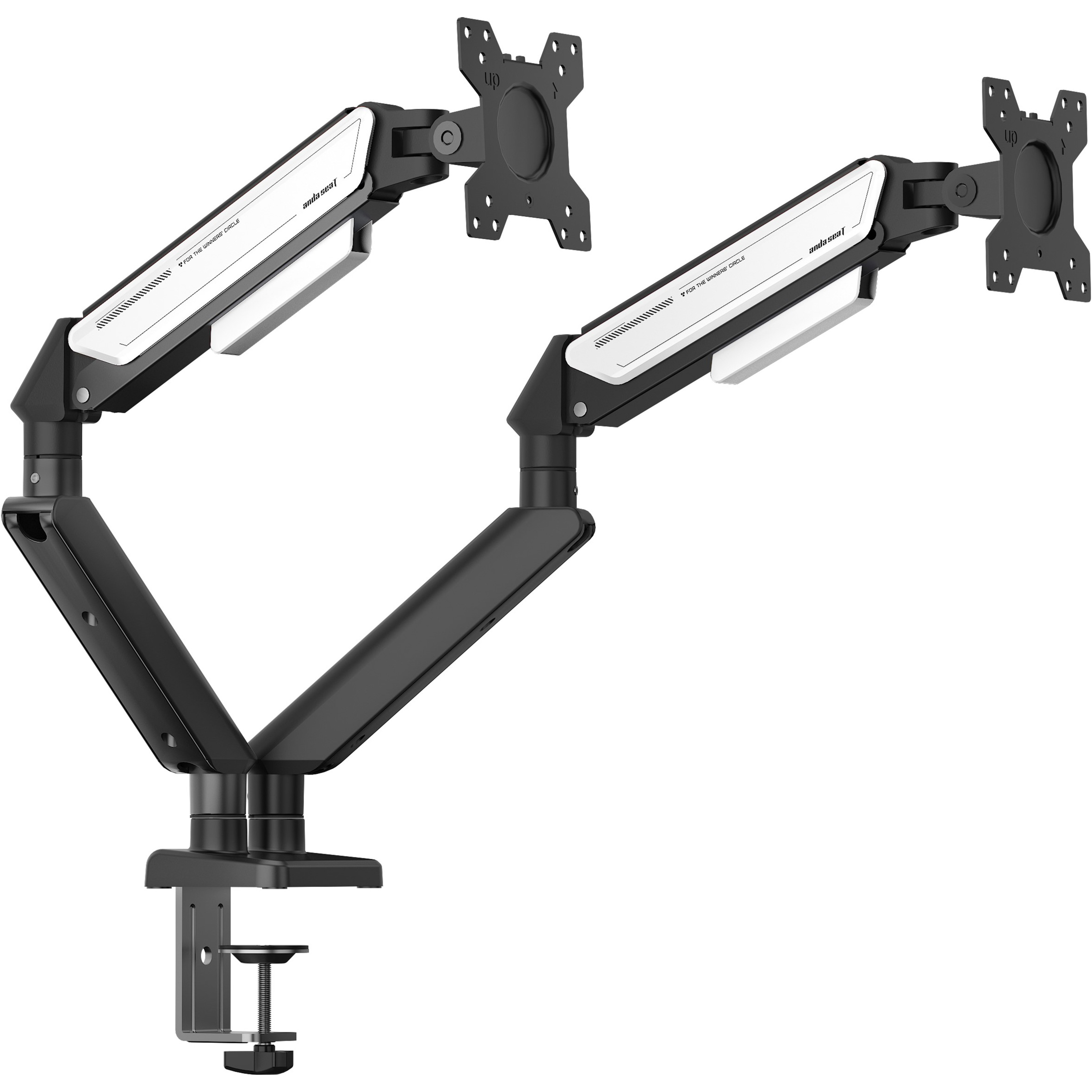 Кріплення настільне для 2-х моніторів ANDA SEAT Stealth II Duo 17"-32" Black/White