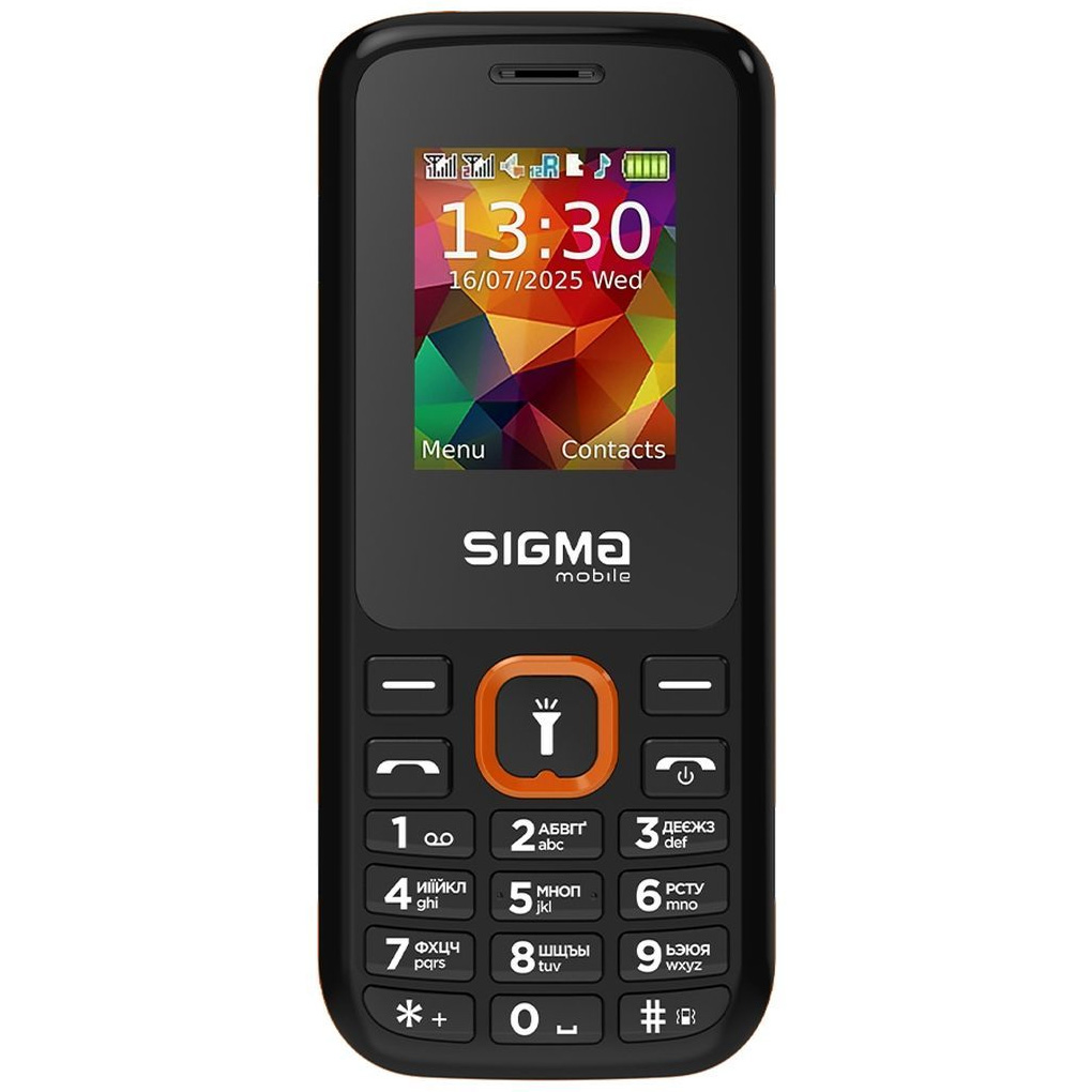 Мобільний телефон SIGMA MOBILE X-style 171 Mini Black/Orange (4827798813737)