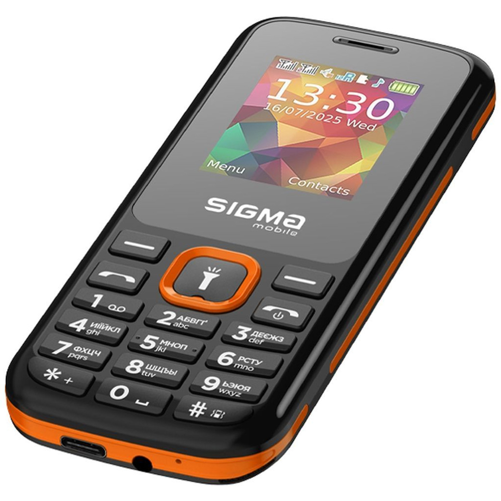 Мобільний телефон SIGMA MOBILE X-style 171 Mini Black/Orange (4827798813737)