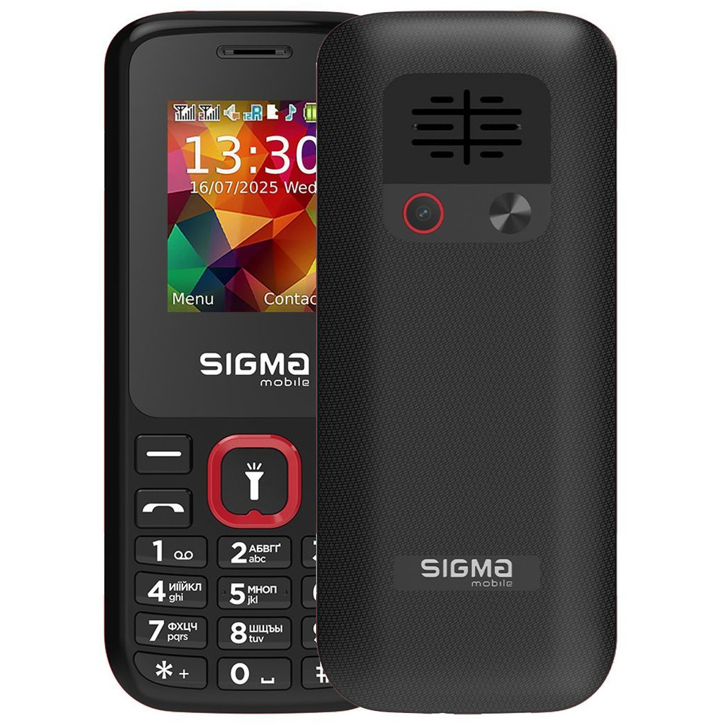Мобільний телефон SIGMA MOBILE X-style 171 Mini Black/Red (4827798813744)