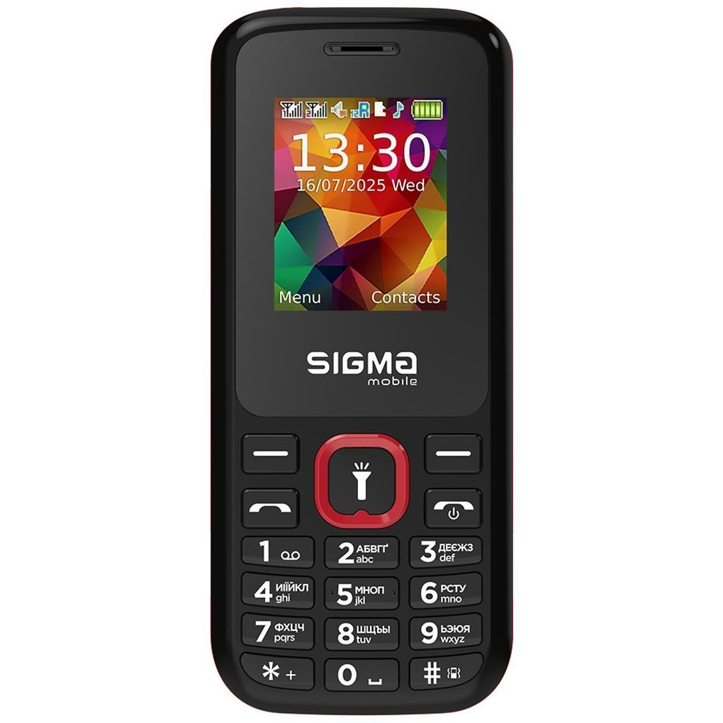 Мобільний телефон SIGMA MOBILE X-style 171 Mini Black/Red (4827798813744)