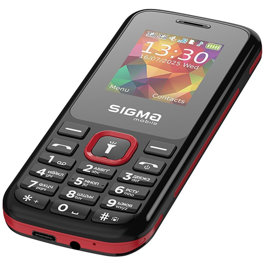 Мобільний телефон SIGMA MOBILE X-style 171 Mini Black/Red (4827798813744)