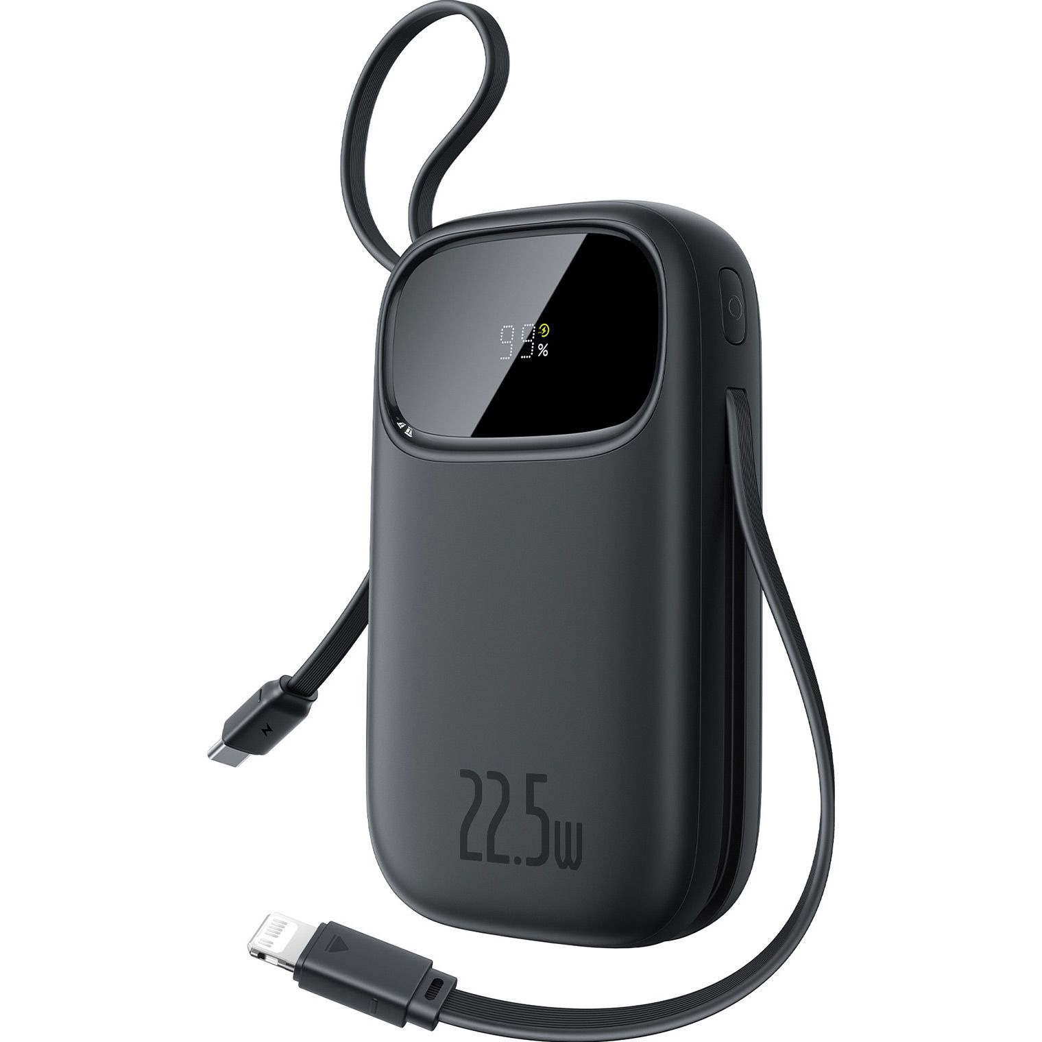 Повербанк BASEUS EnerFill FC31 QPow3 Digital Display with 2 Built-in Cables 22.5W 20000mAh Cosmic Black (P10082107123-00)