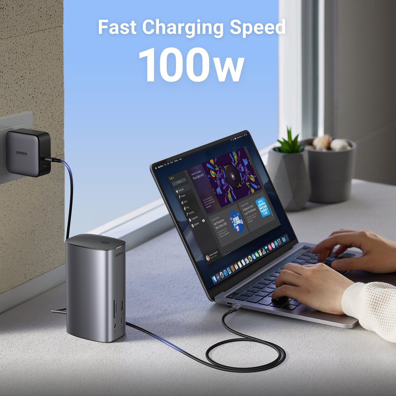 Порт-реплікатор UGREEN CM555 Revodok Pro 312 12-in-1 Universal Docking Station (90325)