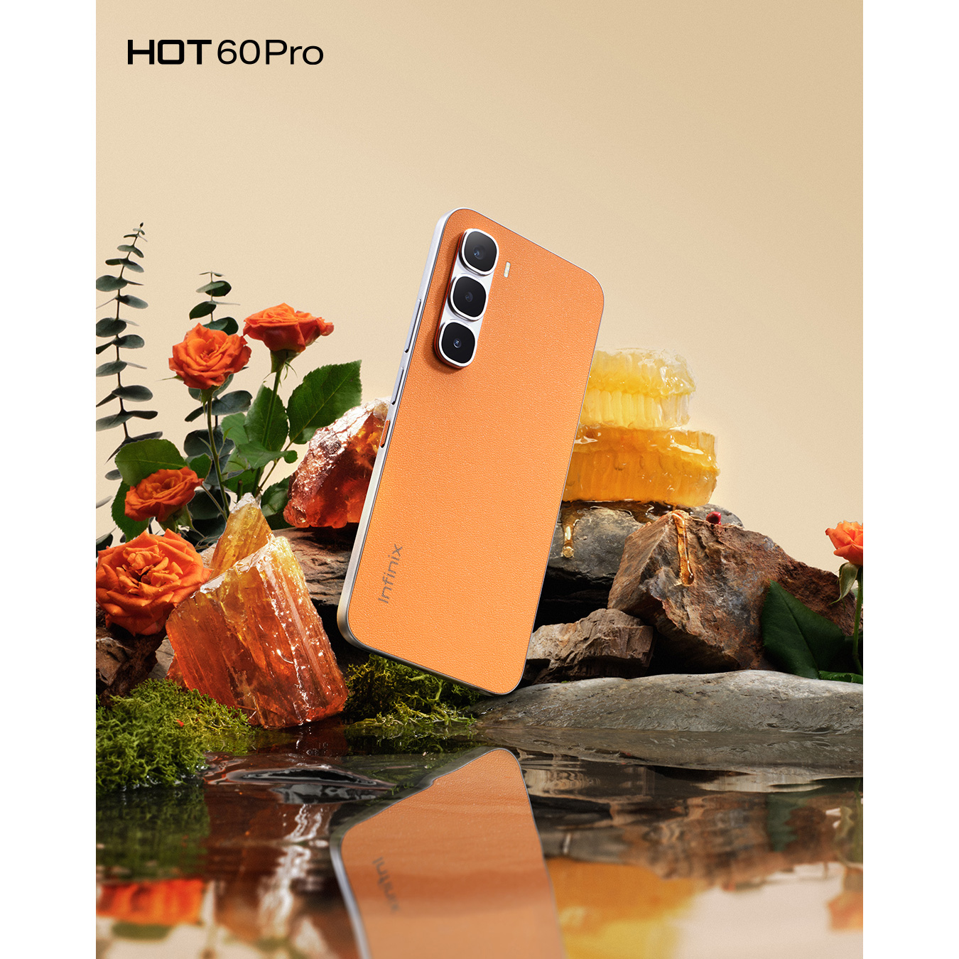 Смартфон INFINIX Hot 60 Pro 8/128GB Orange Rose Valley