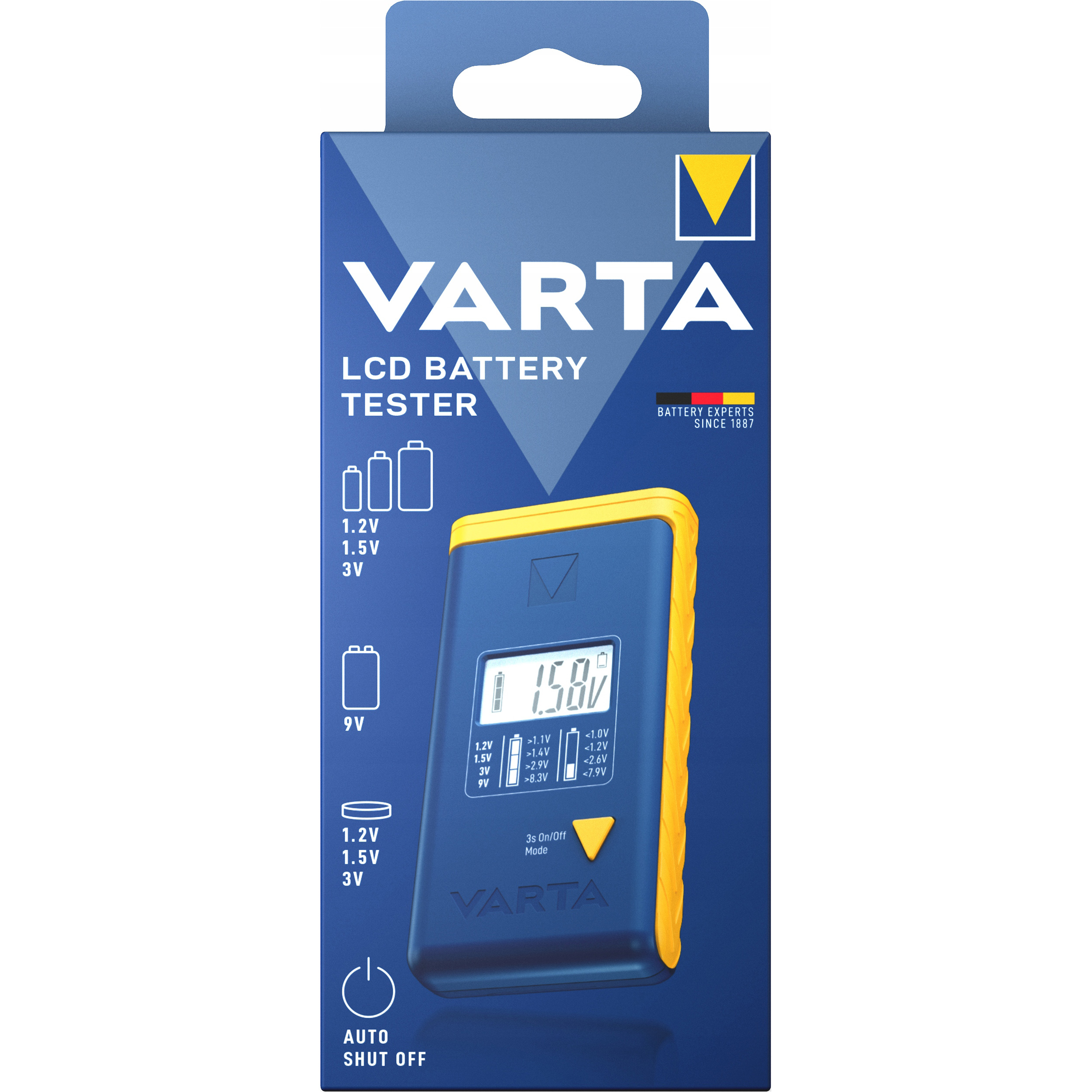 Тестер заряда батареек VARTA LCD Battery Tester