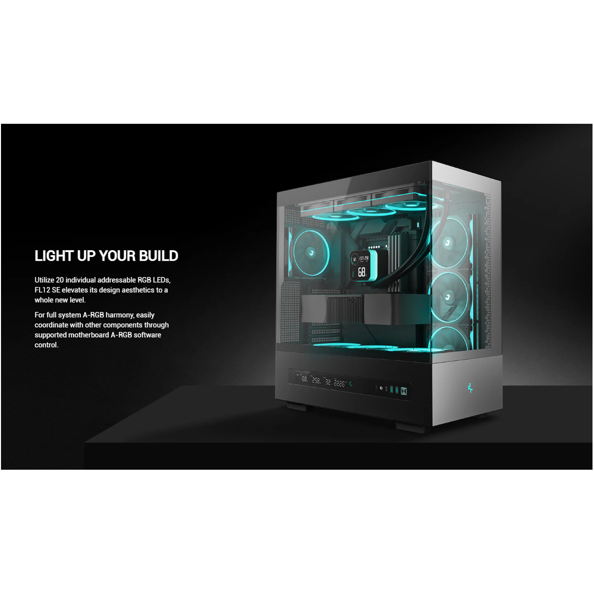 Вентилятор DEEPCOOL FL12 SE ARGB Black (R-FL12SE-BKAPN1-G)